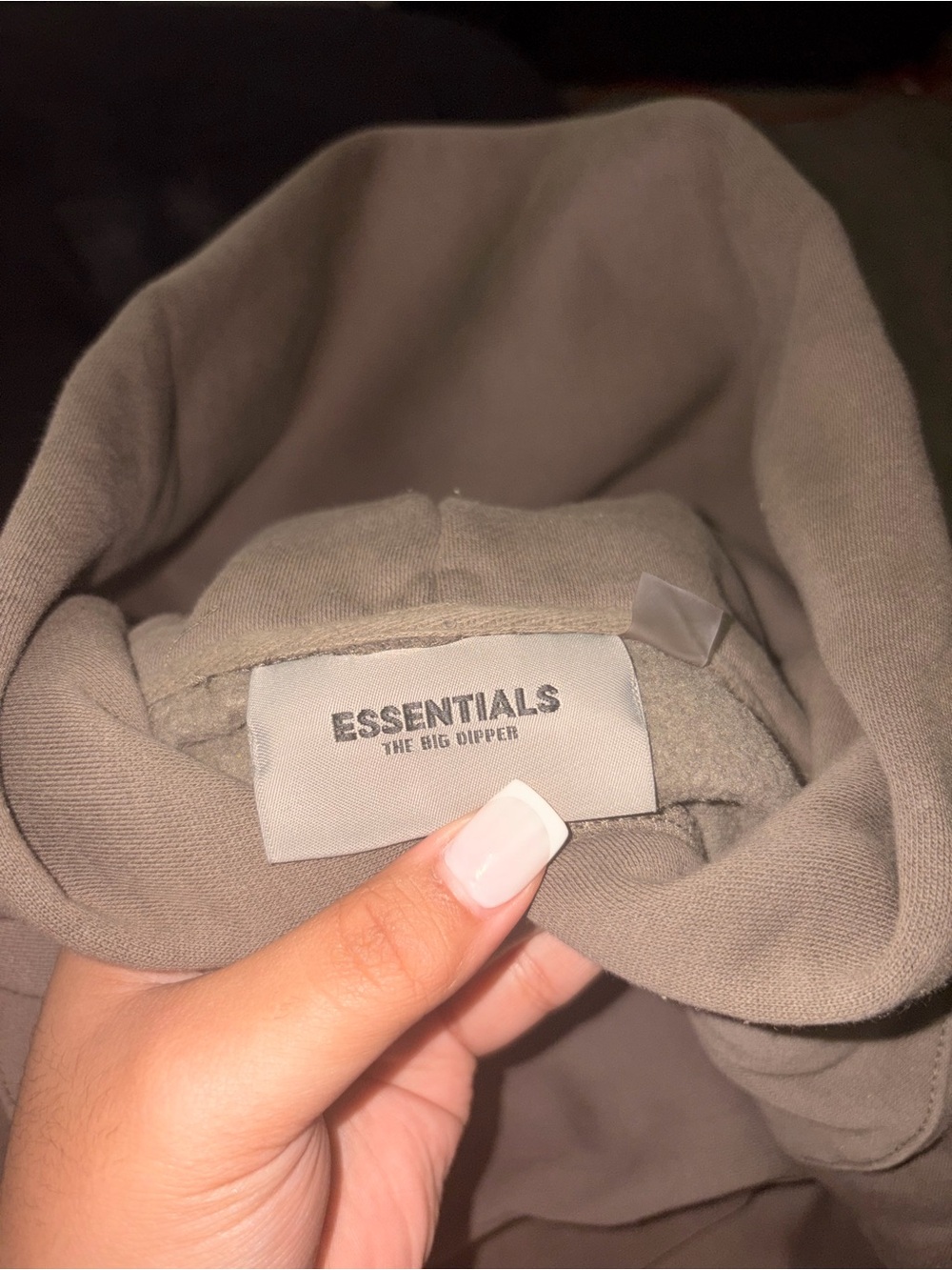 Essentials Fear of God Hoodie – Taupe – Size L